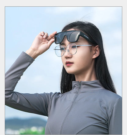 ROCKBROS Polarized Cycling Sunglasses Mutilfunctional Glasses UV Protection Set Glasses Frame Compatible Men's Women's Sunglass