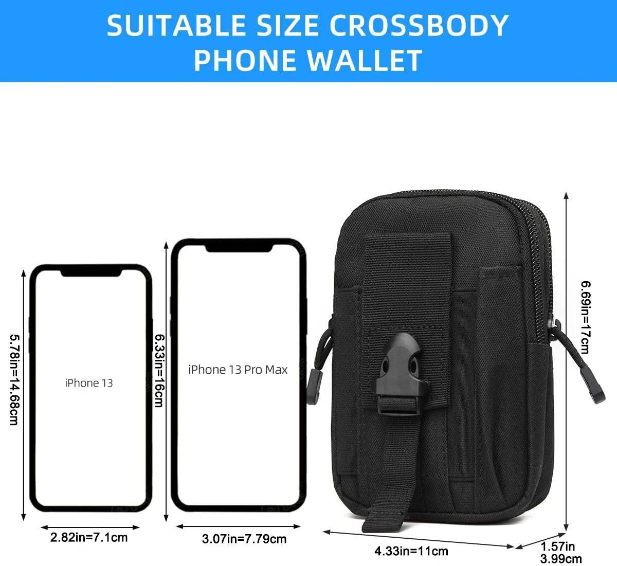 EDC Utility Gadgets Multi-purpose Waist Bag Bag Camping Hiking Outdoor gear Cell phone holster wallet bag Phone wallet