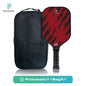 Intense Red Trace USAPA Pickleball Paddle Fiberglass Surface With High Grit & Spin Unibody Edgeless Sport Racquet Pickleball