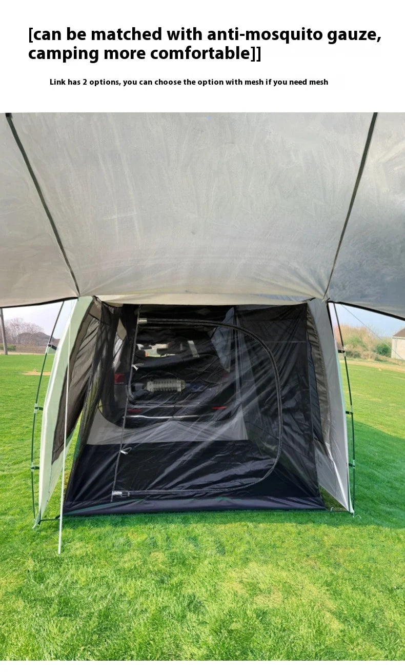 Lohascamping Car box docking tent  Portable Waterproof SUV Tail Tent 3-4 people Dome tent Sunshade Tunnel style tent,Large tent,