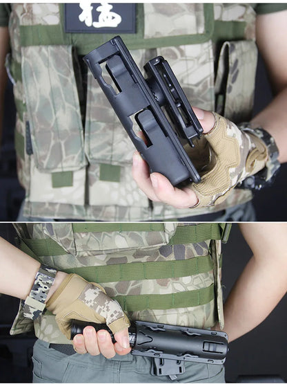 New Universal 360 Degree Tool Self Defense Safety EDC Rotation Outdoor Survial Kit Case Holster Black Holder