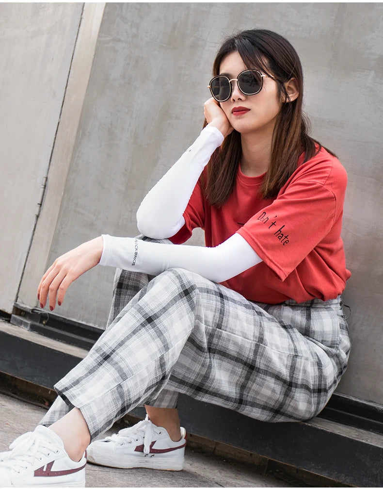 ROCKBROS Bike Cycling Running Arm Warmers UV Protect Cover Basketball Jogging Breathable Quick Dry Men Women Sunscreen Sleeves