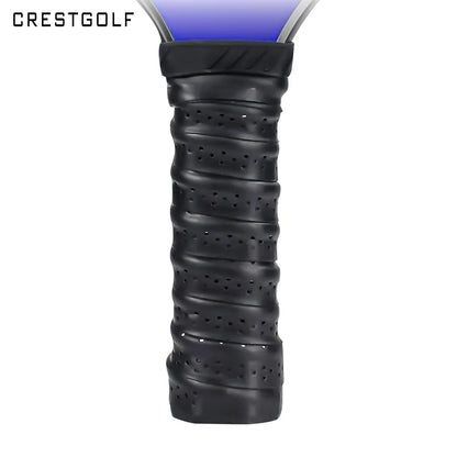 Pickleball Paddle Grip Rubber Wrapped with Binding Tape Keel Rubber Sweatband Covered with Film Anti Slip Breathable Hand Glue