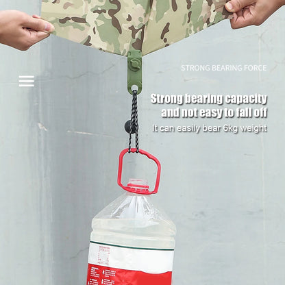 10 PCS Tent Crocodile Clip Tents Awning Wind Rope Clamp Plastic Clip Inverted Hook Design Bite Fastening for Outdoor Camping