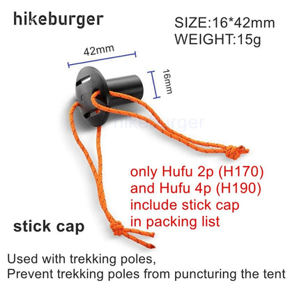 Knot 860g Ultralight Camping Rodless Pyramid Tent 4-8 Person Large Tarp 20D Nylon Both Sides Silicon Coating Outdoor Hikeburger