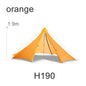 Knot 860g Ultralight Camping Rodless Pyramid Tent 4-8 Person Large Tarp 20D Nylon Both Sides Silicon Coating Outdoor Hikeburger
