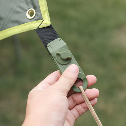 10 PCS Tent Crocodile Clip Tents Awning Wind Rope Clamp Plastic Clip Inverted Hook Design Bite Fastening for Outdoor Camping